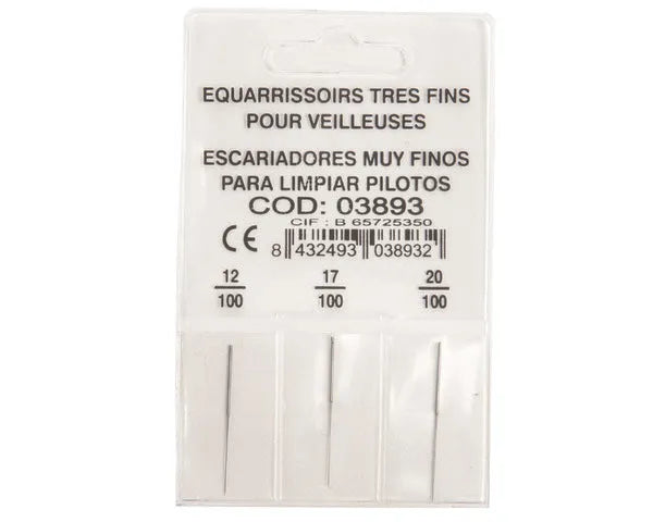 Conjunto de escareadores para injetores 0,12 - 0,17 - 0,20 mm | 03893