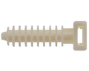 Taco de Nylon TP 10x37mm para Abraçadeira Branca, Saco com 100 Unidades