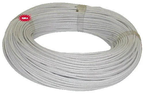 Cabo de Silicone Branco por Metro