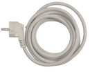 Cabo com ficha schuko branca 3x1,5 mm