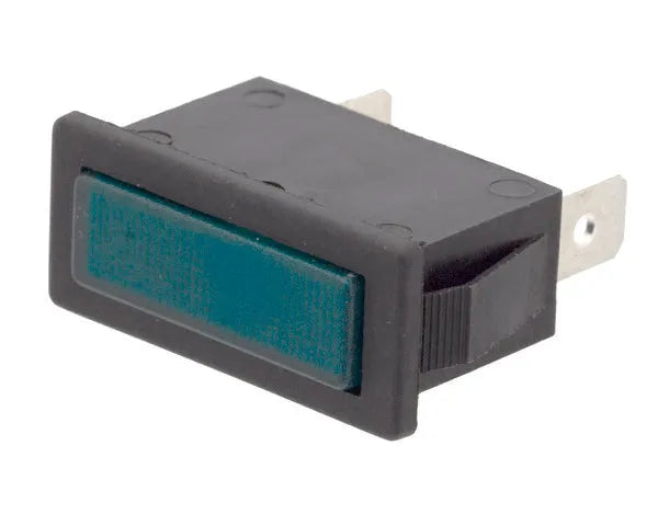 Piloto de luz para congelador verde 14x32 mm.