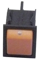 Interruptor unipolar laranja 25x31 mm