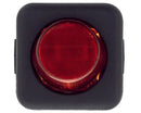 Interruptor unipolar vermelho 25x25mm indicador