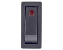 Interruptor unipolar vermelho 11x30mm indicador