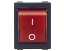 Interruptor bipolar vermelho 25X31 mm