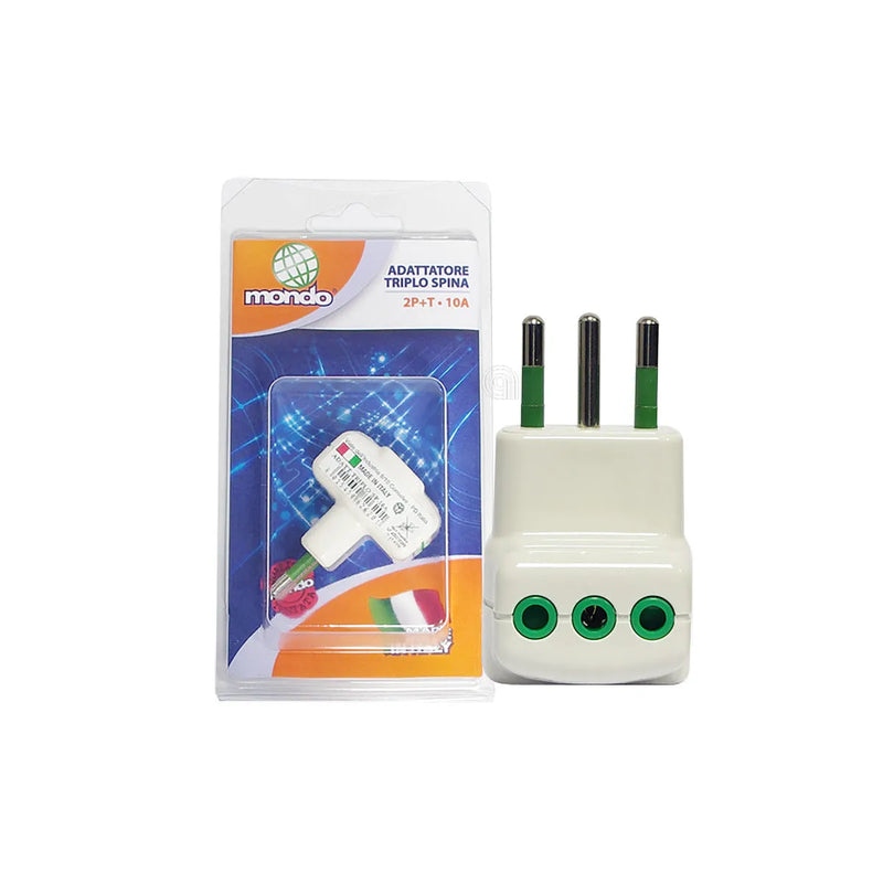GBC - ADAPTADOR TRIPLO Y FICHA ITALIANA 10A - AST-55301166
