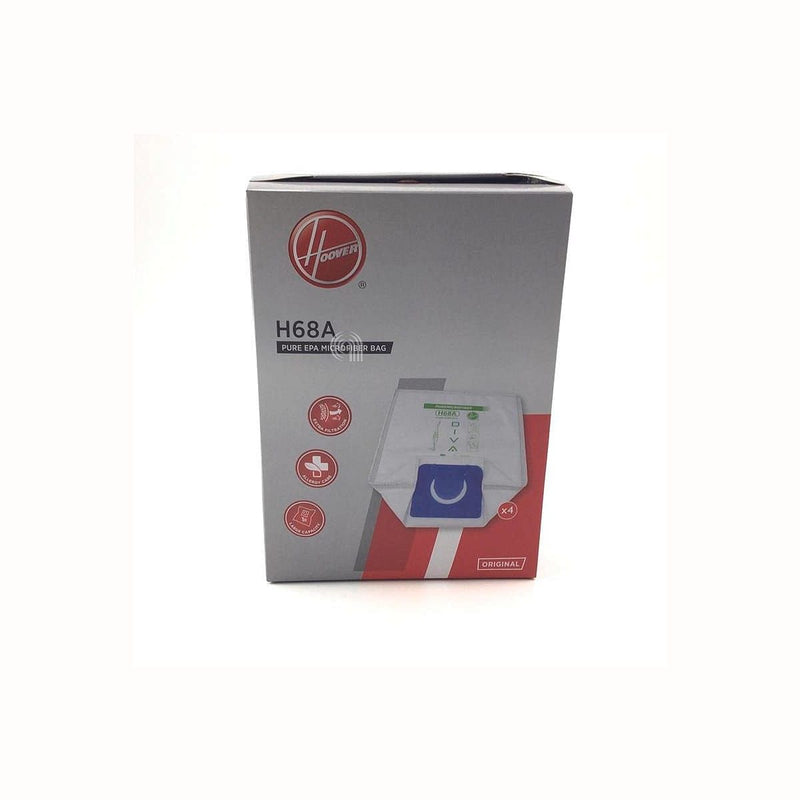 Conjunto de 4 sacos originais para aspirador Hoover H68A e Candy