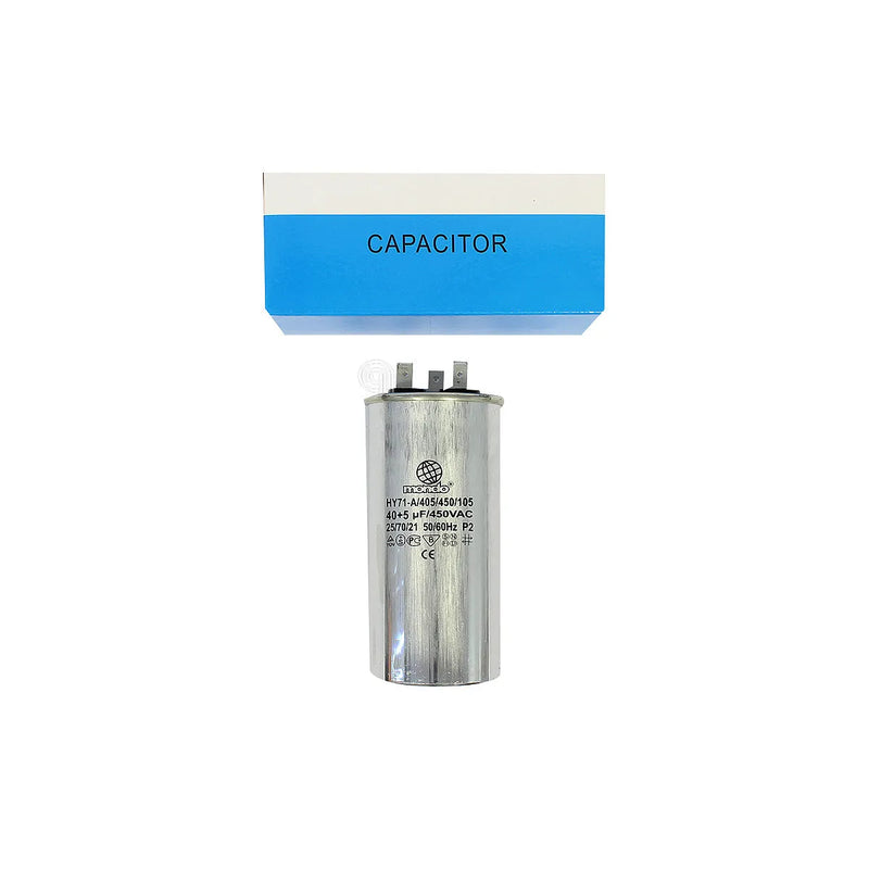 UNIVERSAL - Condensador Metálico Duplo 40uF + 5uF 450V para Frigorífico - AST-00230355