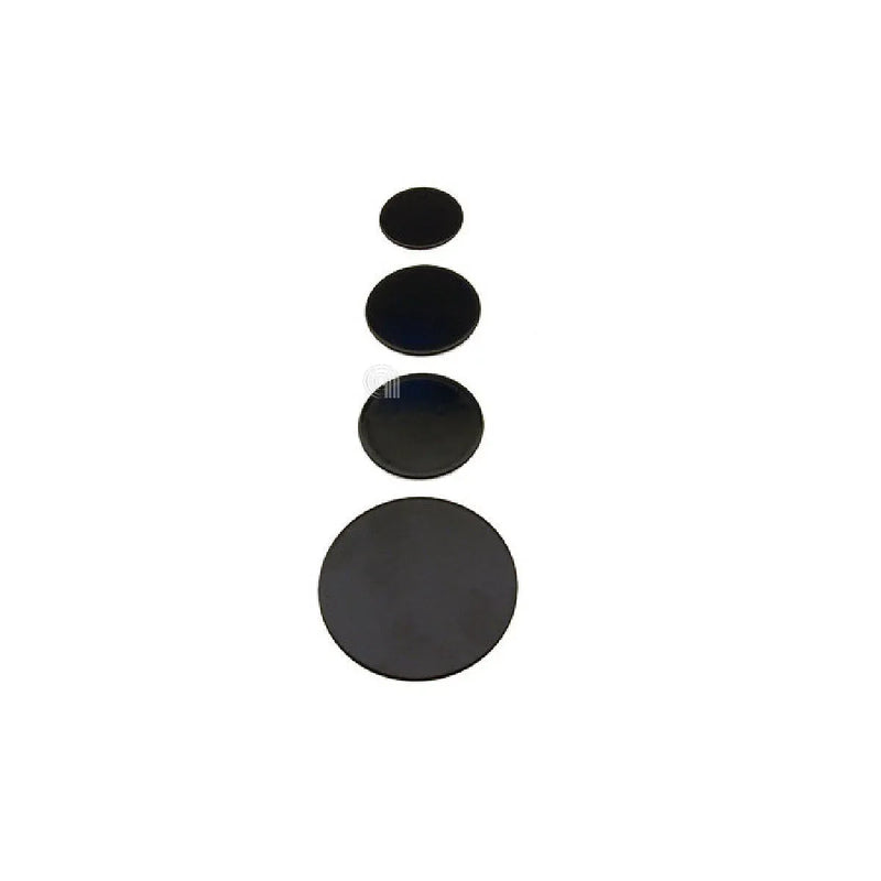 conjunto de tampas para cápsulas do queimador Electrolux Zanussi preto 4 peças