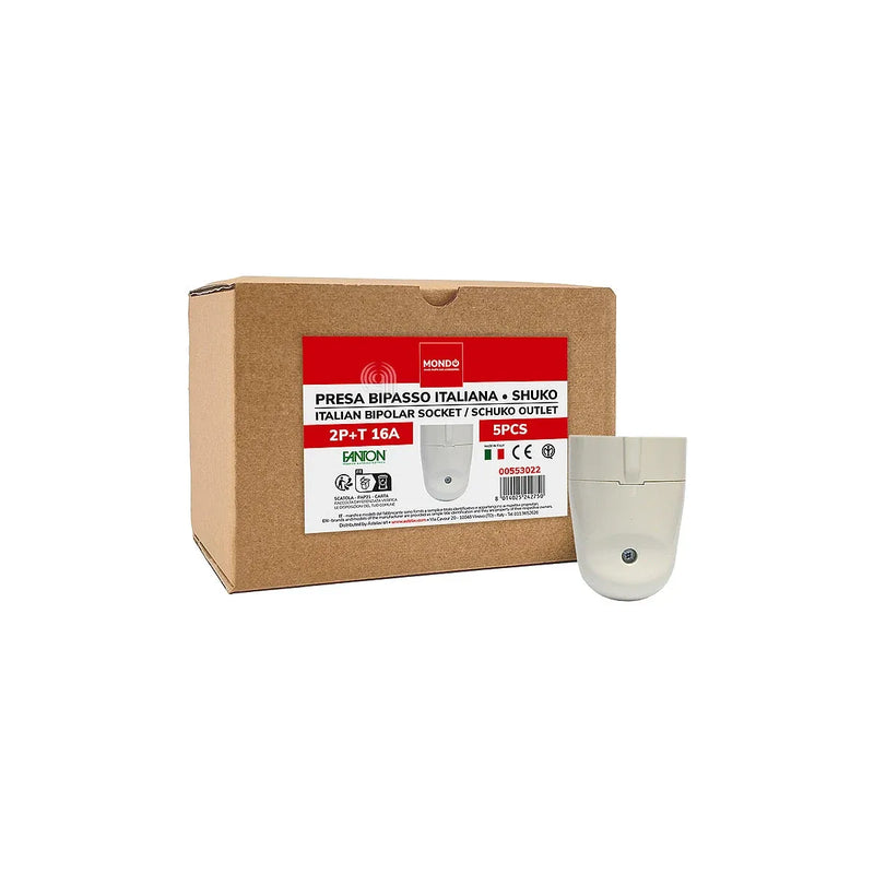 set 5 prese bipasso italianas shk2p+t 16a mondo
