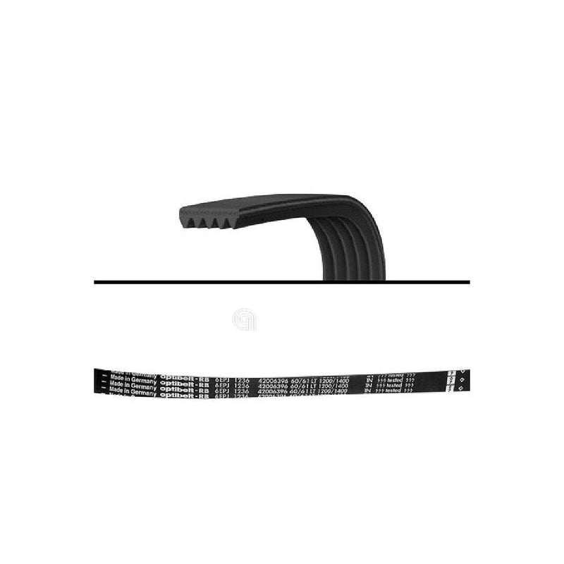 correia poly-v j6 1236 para máquina de lavar Vestel e Bompani original