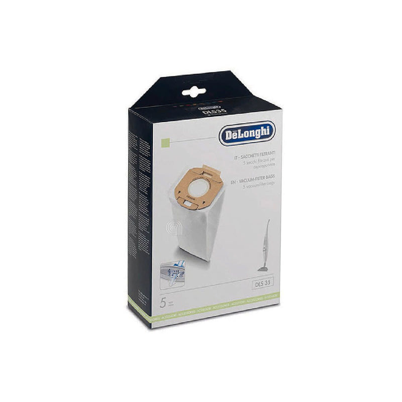 Conjunto de 5 sacos originais para aspirador De Longhi DLS35