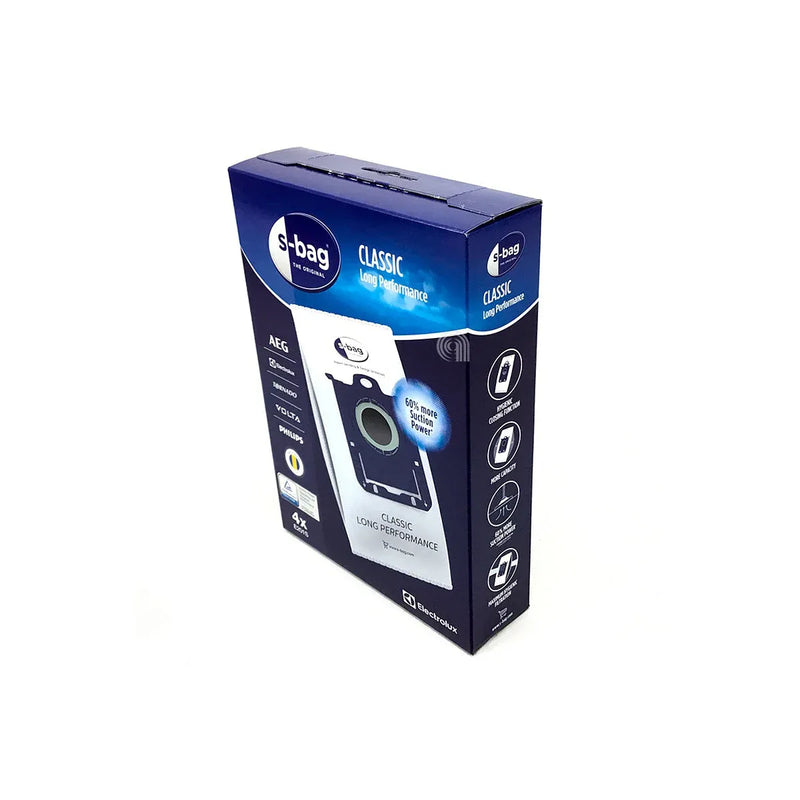 Conjunto de 4 sacos originais para aspirador Electrolux E201S