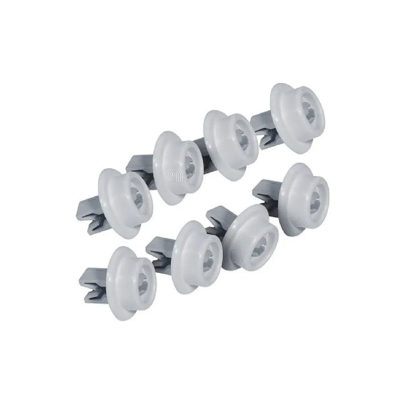 Kit 8 rodas cesto inferior máquina de lavar loiça Electrolux original 50279059005