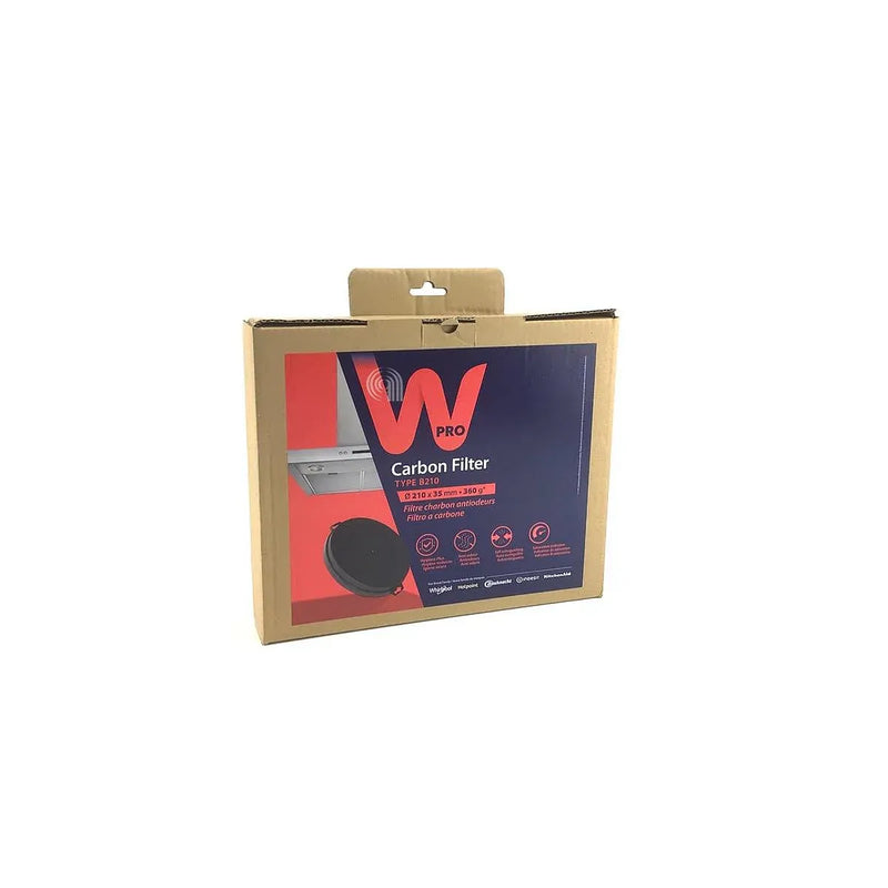 Filtro de carvão original para exaustor Whirlpool e Indesit