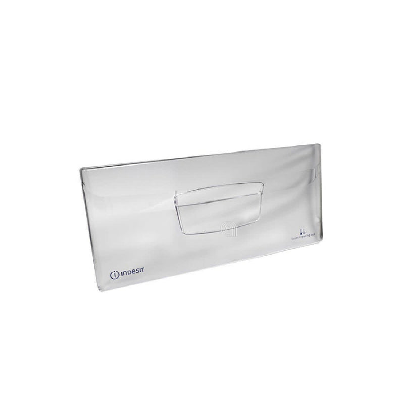 Gaveta frontal transparente para frigorífico Whirlpool e Indesit 430x197 mm