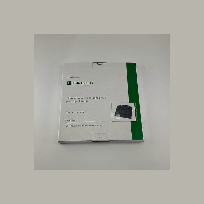 Filtro retangular de carvão ativado F9 original para exaustor Faber