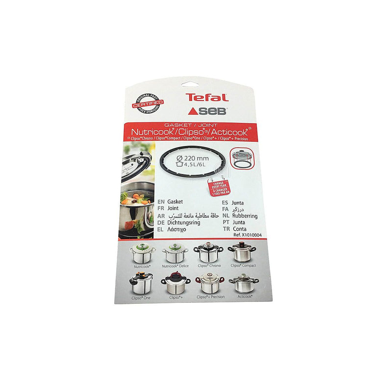 junta de vedação para panela de pressão 4,5-6L 220 mm Tefal Moulinex