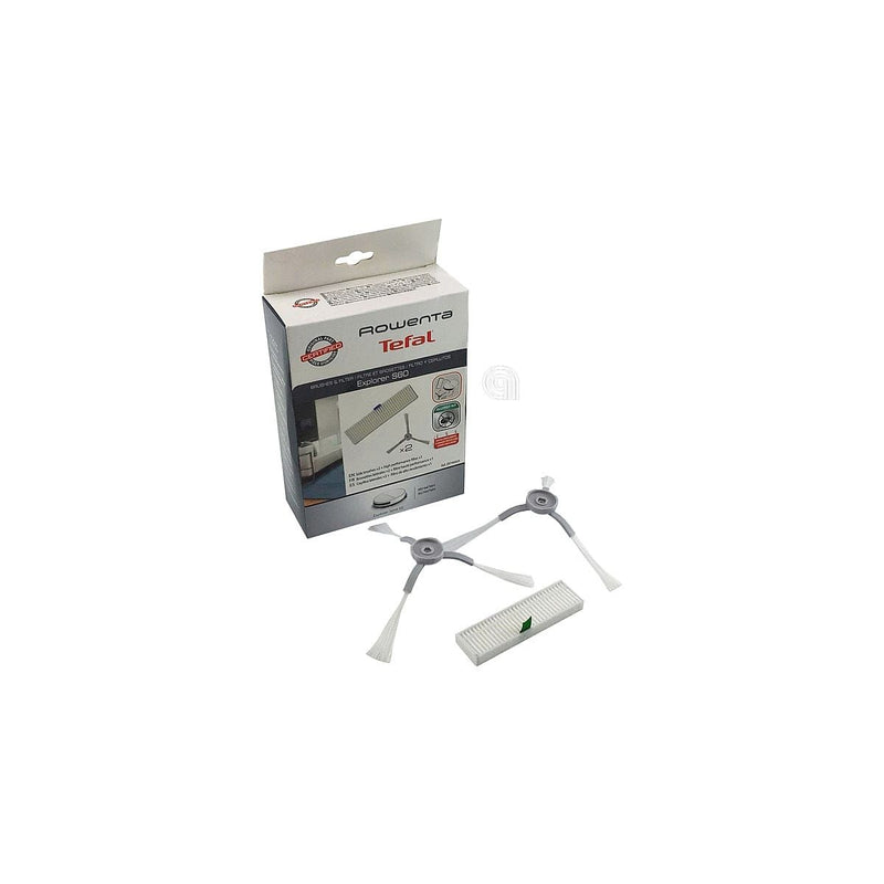 conjunto de filtro e 2 escovas laterais para aspirador Rowenta ZR740003
