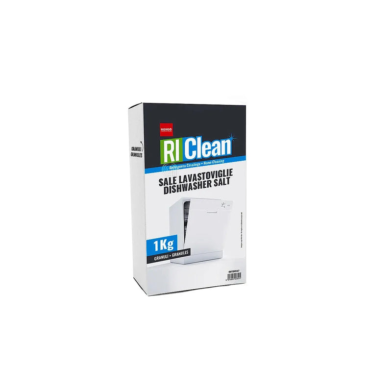 sal granulado 1 kg para amaciador de máquina de lavar loiça Riclean Mondo