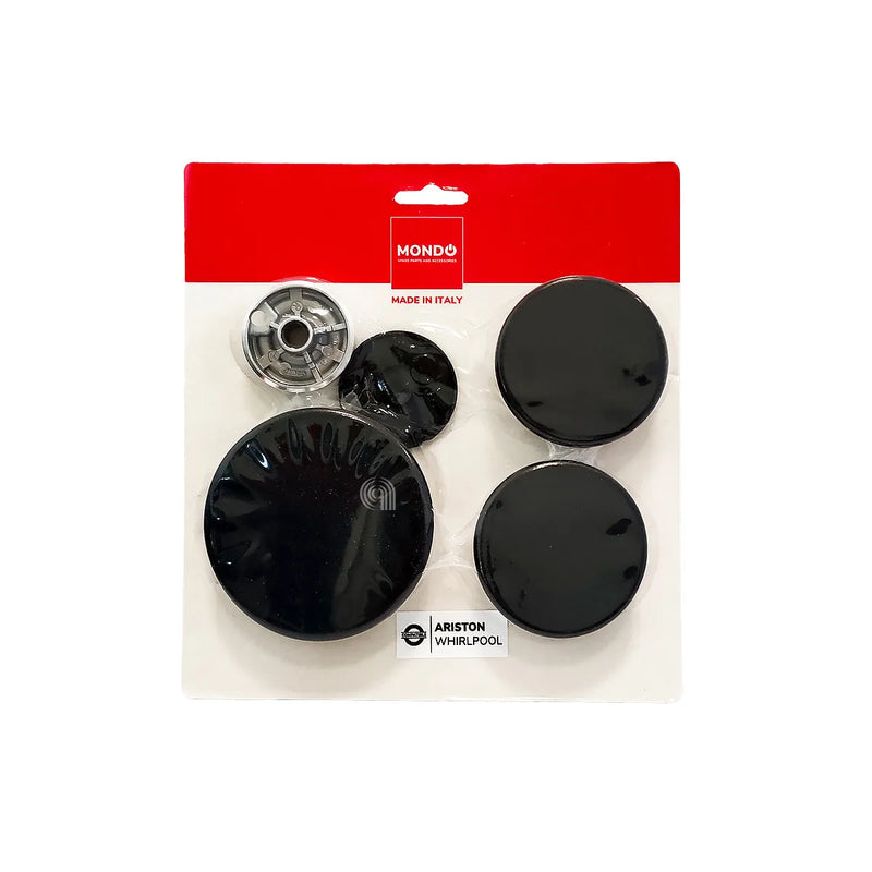 ARISTON, WHIRLPOOL, FRANKE - Conjunto de queimadores e pratos para placa de cozinha - AST-55605047
