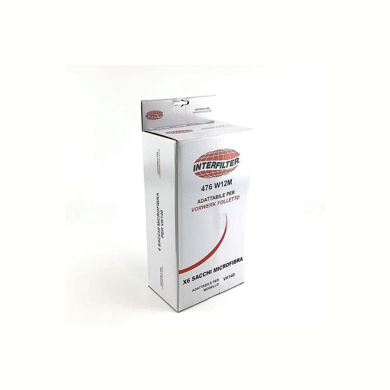 Conjunto de 6 filtros de microfibra Interfilter VK140 para aspirador Candy