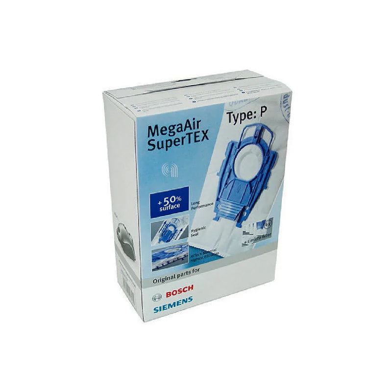Conjunto de 4 sacos + filtro tipo P original Bosch para aspirador