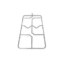 RICAMBI CUCINA - Grelhador de 2 queimadores para placa de cozinha - F0410