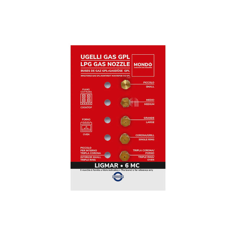 LIGMAR, UNIVERSALE, MONDO - Bicos de gás para placa de cozinha - AST-00537508