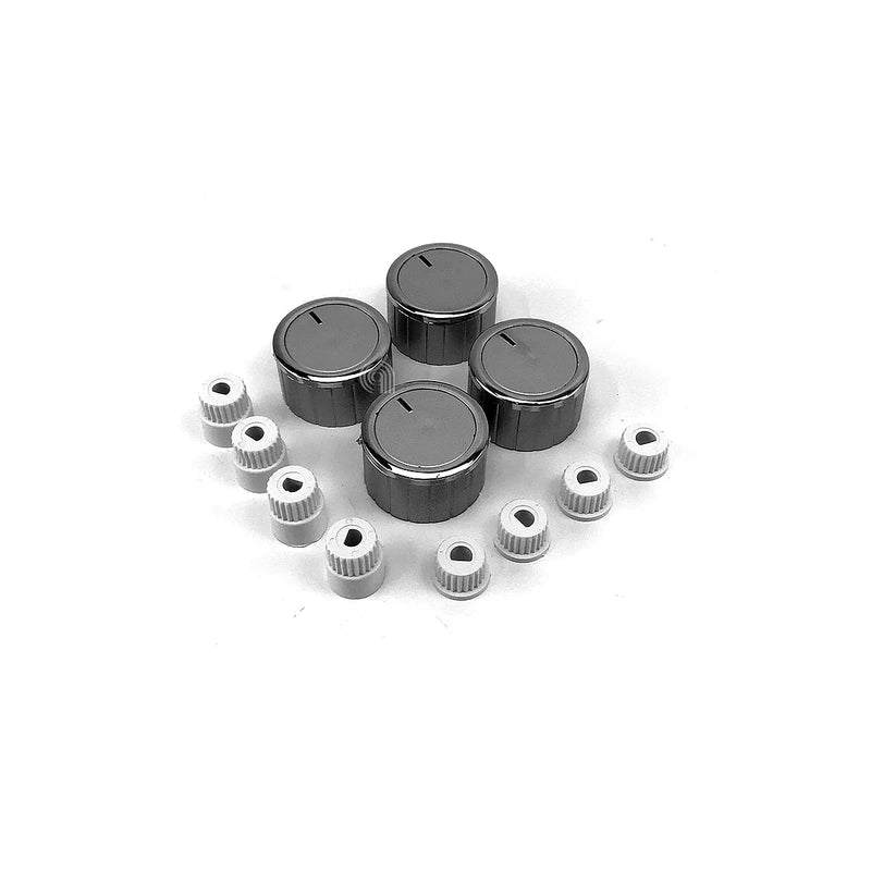 UNIVERSALE - Conjunto de 5 botões cromados para bancada - AST-00539103