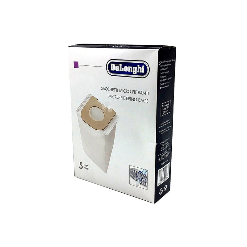 Conjunto de 5 sacos originais para aspirador De Longhi DLSF003