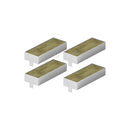 conjunto de 4 filtros de carvão retangulares originais para exaustor Bosch