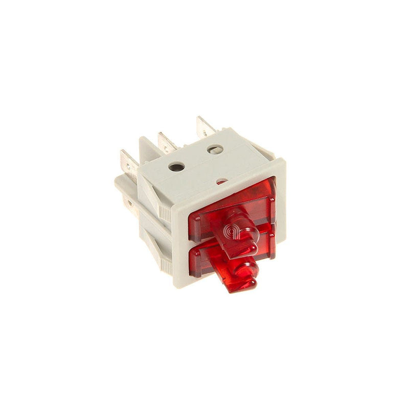 Interruptor duplo para lâmpada 250V compatível De Longhi 5185001200