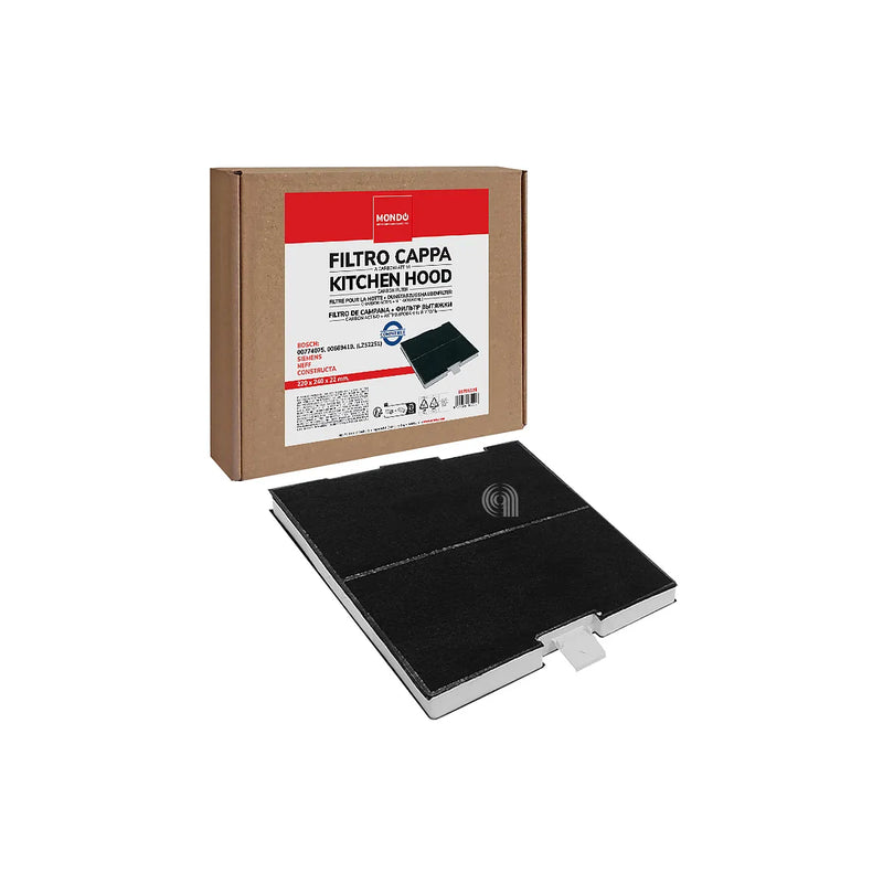 BOSCH SIEMENS CONSTRUCTA NEFF - Filtro de carvão retangular para exaustor - 00744075