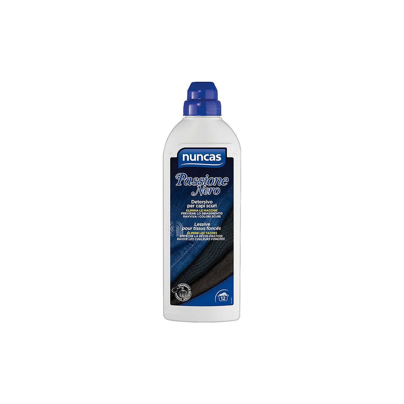 detergente para máquina de lavar Nuncas Passione Nero 750 ml para roupa escura