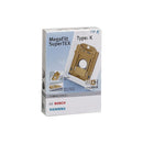 Conjunto de 4 sacos com filtro tipo K original Bosch para aspirador