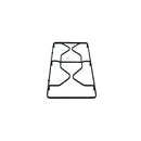 RICAMBI CUCINA - Grelha esmaltada esquerda para placa de cozinha - P2565