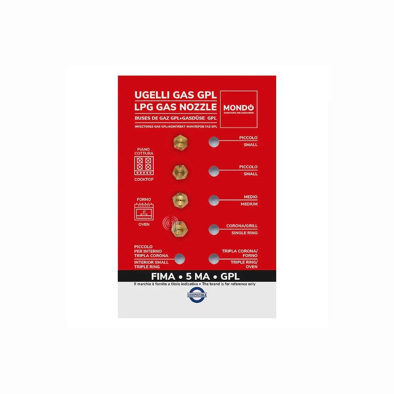 UNIVERSALE MONDO - Bicos de gás GPL para placa de cozinha - AST-00537520