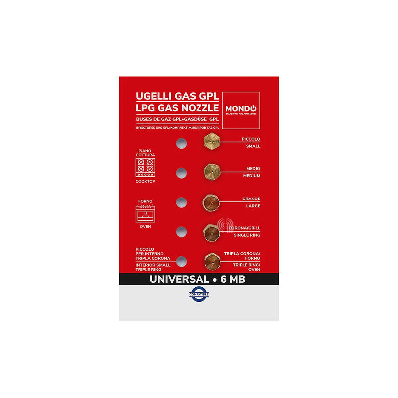 STAR, UNIVERSAL, MUNDO - Bicos de gás para placa de cozinha - AST-00537553