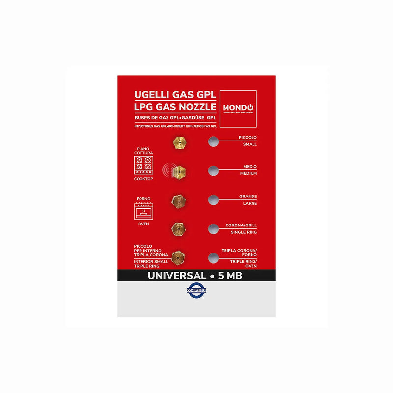 MONDO UNIVERSALE - Injetores de gás para placa de cozinha - AST-00537523