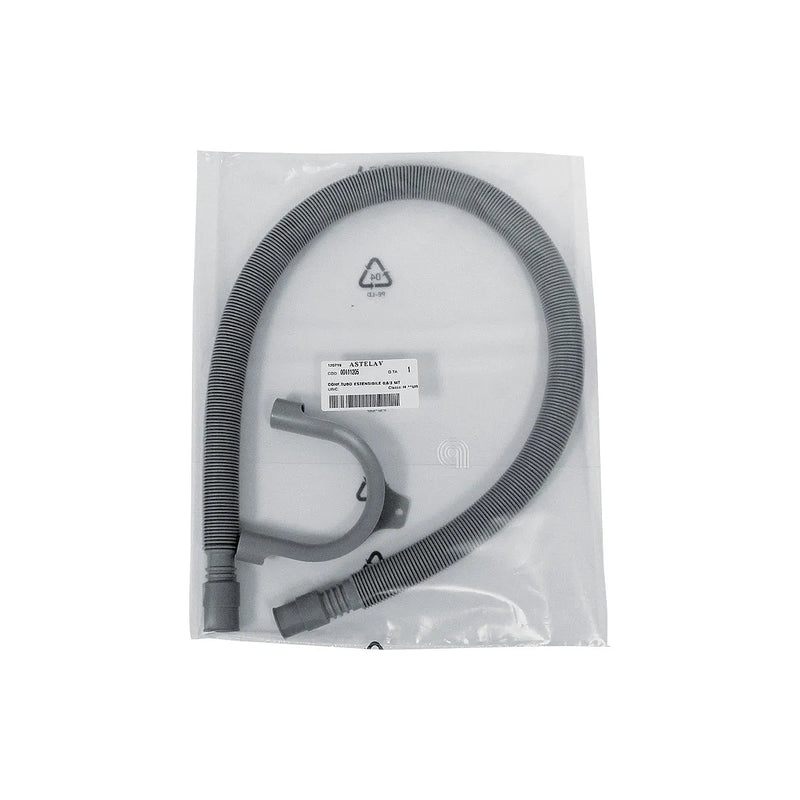UNIVERSAL - Conjunto de Tubo de Drenagem Extensível 0,8-3m para Máquina de Lavar Roupa e Máquina de Lavar Louça - AST-00111205