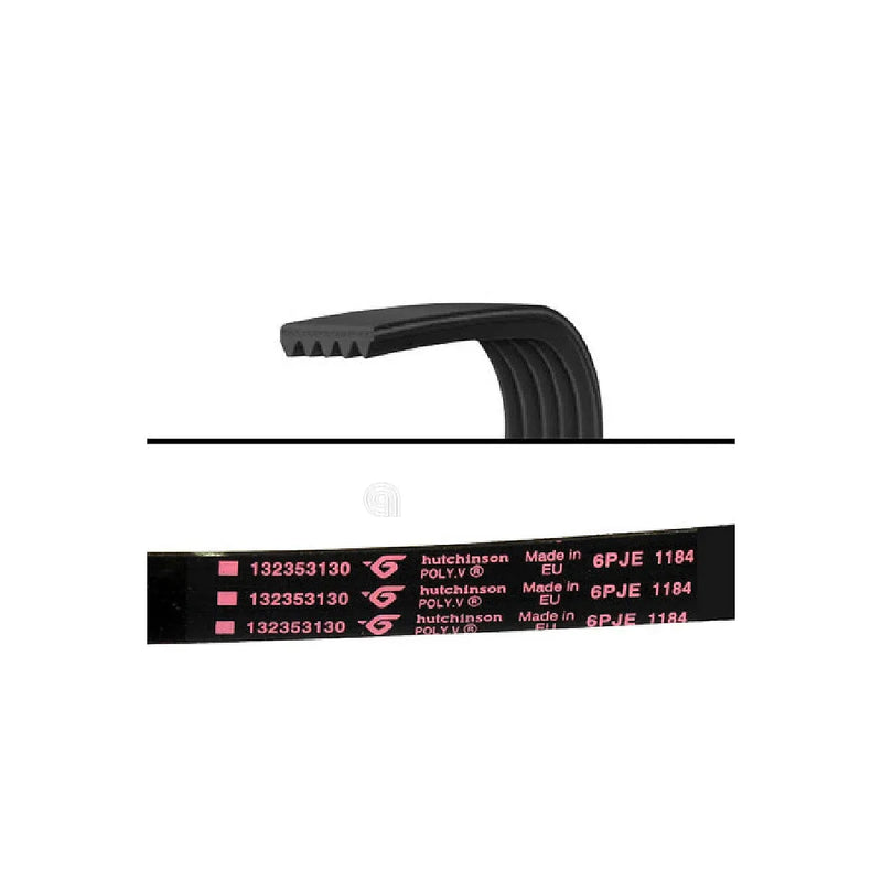 Correia J6 1184 Poly-V original para máquina de lavar Electrolux e AEG