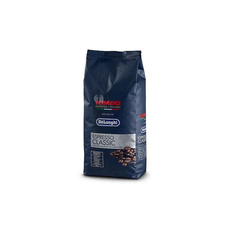 pack café clássico 1kg grãos Kimbo para cafeteira DeLonghi