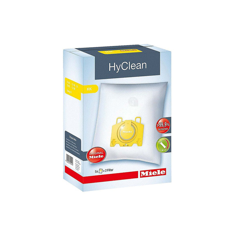 Conjunto de 5 sacos KK com 2 filtros originais para aspirador Miele