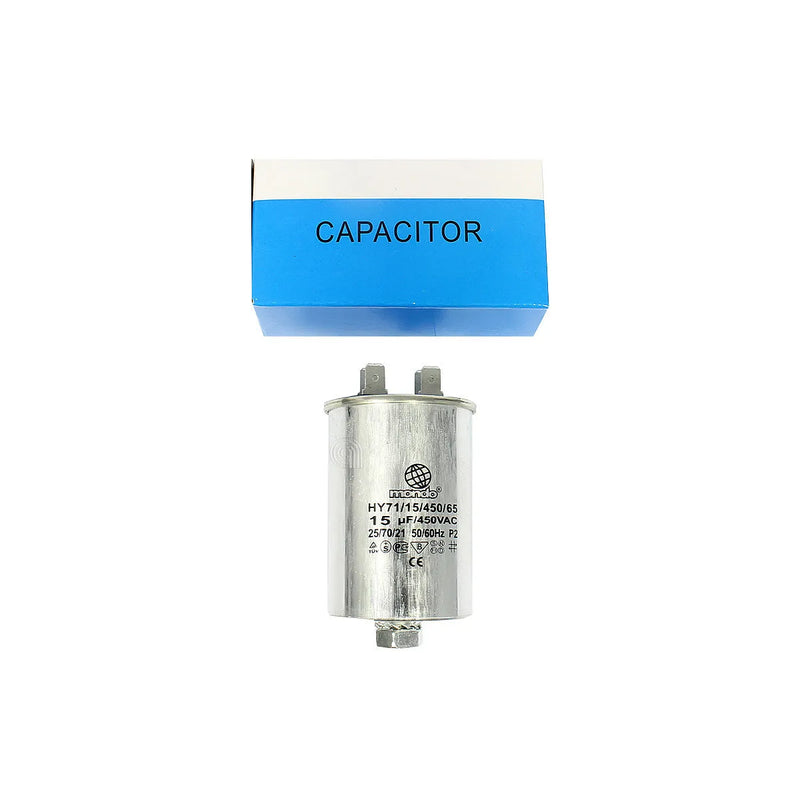 UNIVERSAL, MONDO - Condensador Metálico 15µF para Máquina de Lavar - 15MF