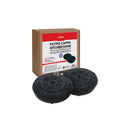 CONJUNTO 2 FILTROS CIRCULARES DE CARBONO TIPO 57 V400 PARA EXAUSTOR MONDO ELECTROLUX ELICA WHIRLPOOL