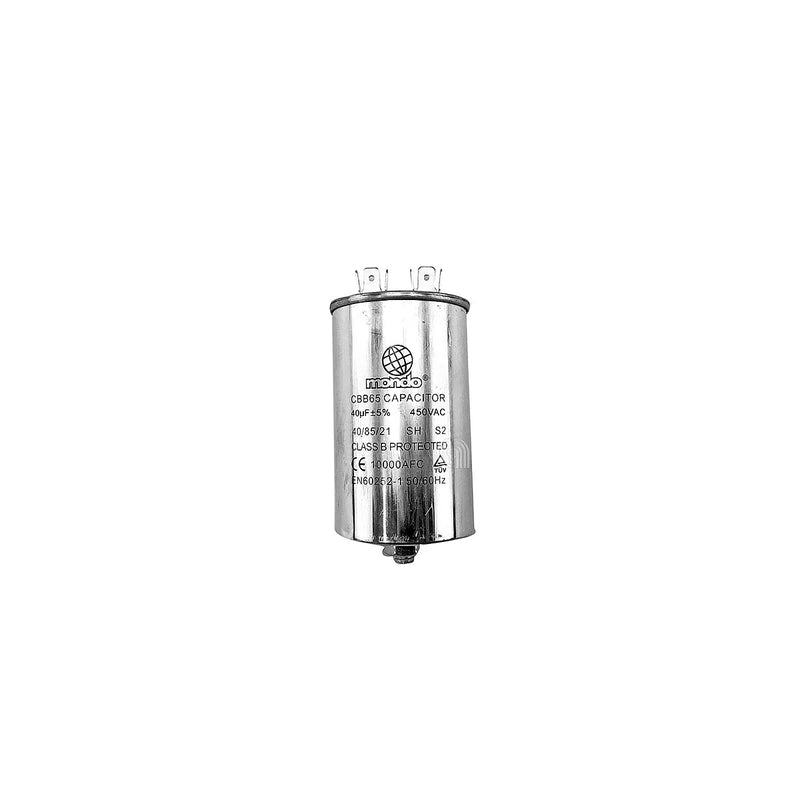 UNIVERSAL - Condensador Metálico CBB65 40uF Máquina de Lavar - AST-00230520