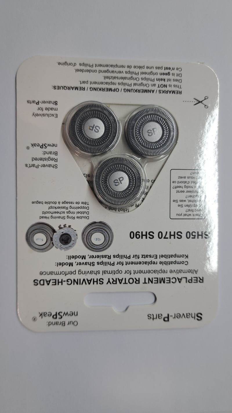 Lâminas de barbear Philips RQ10 e RQ12 SH70/70