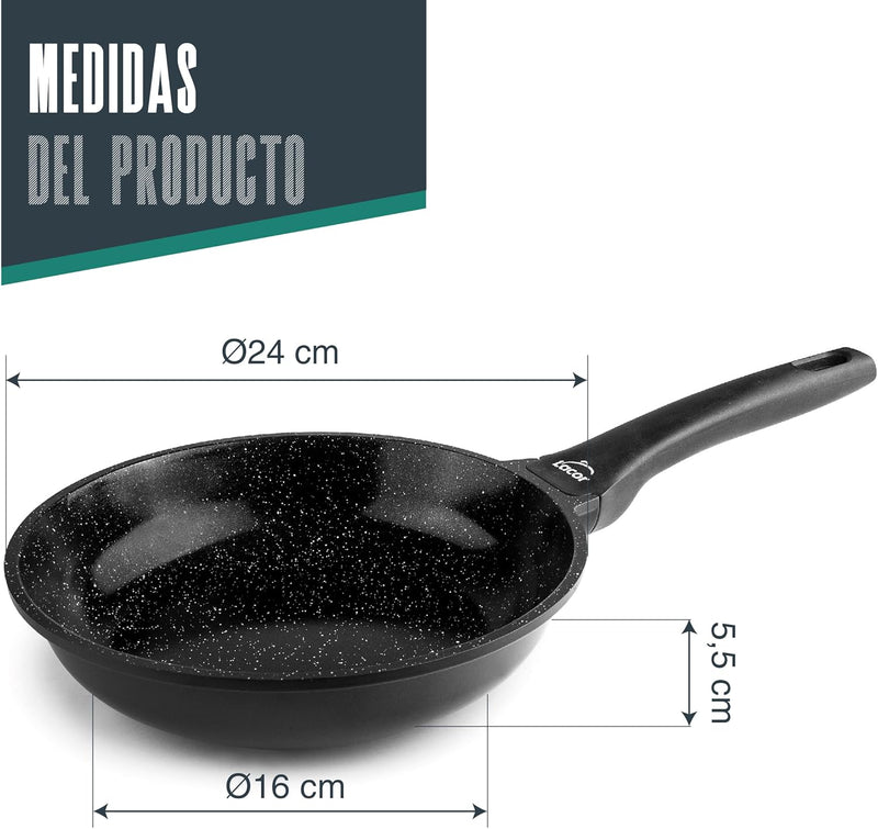 LACOR Frigideira Kale Alumínio Fundido 24cm - Modelo 26524