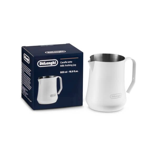 DeLonghi Jarro especial para criar espuma de leite de 500 ml em branco cafeteira AS00006519 DLSC081